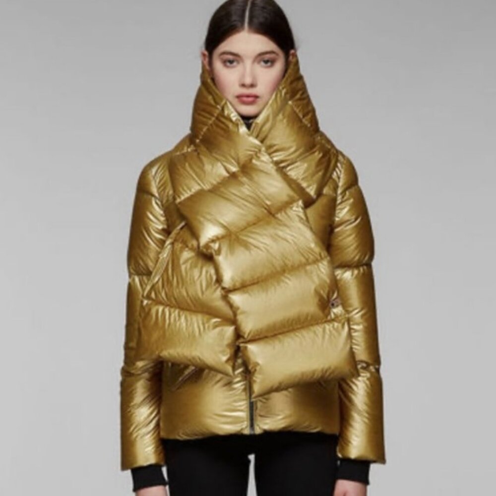 Mackage Mirri Jacket Coat With Scarf Down Puffer